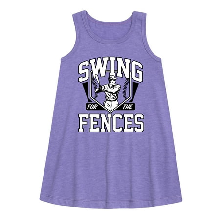 

Instant Message - Swing For The Fences - Girls Aline Dress