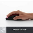 thumbnail image 3 of Logitech M510 Wireless Computer Mouse - Comfortable Shape with USB Unifying Receiver, with Back/Forward Buttons and Side-to-Side Scrolling - Red, 3 of 5