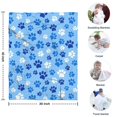 thumbnail image 4 of Blue Dog Paw Footprint Blanket,Comfortable Soft Lamb Wool Throw Blanket,All Season,Warm Lightweight Blankets for Sofa Bed Couch Living Room Chair,30"x40", 4 of 4