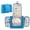 Blue, variant on RUIFUU Hanging Ostomy Supply Organizer Bag, Water-Resistant Medical Travel Toiletry Pouch for Colostomy & Ileostomy, Multi-Compartment Bathroom Shower Storage, Blue