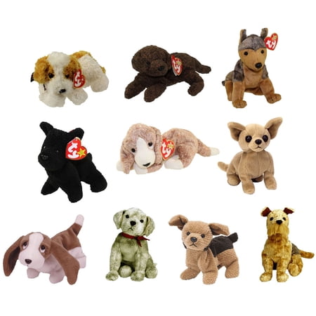 TY Beanie Babies - DOGS #2 (Set of 10)(Darling  Fetcher  Sarge  Scottie  Sniffer  Tiny +4)(5-7 in) price history on PriceWatchPro