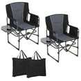 thumbnail image 1 of Garvee Chaise de Camping pour Réalisateur, Chaise Pliante Portable avec Tablette Latérale, 20.1 Pouces x 23 Pouces x 36.22 Pouces, Noir, 1 of 8