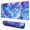 Blue Cartoon Winged, variant on Long Mouse Pads for Desk,Blue Cartoon Unicorn and Narwhal Rainbow Cloud Desk Mats on Top Of Desks, Desk Mouse Pad Extra Large with 3mm Non-Slip Base and Stitched Edge for Gaming,Work,Home 31.5"x11.8"