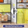 thumbnail image 3 of REIBII 5-Tier Wire Shelving Metal Storage Shelves, 1015 lb Capacity, 13.58 x 21.45 x 60 in, Black, 3 of 8