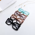 thumbnail image 7 of Reading Glasses Oversized Square Frame Over The Counter Dusty Rose Tortoise 2.5, 7 of 7