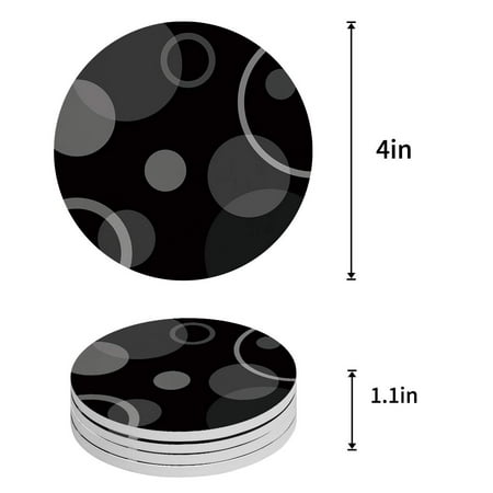 

KXMDXA Dolphin Set of 4 Round Coaster for Drinks Absorbent Ceramic Stone Coasters Cup Mat with Cork Base for Home Kitchen Room Coffee Table Bar Decor