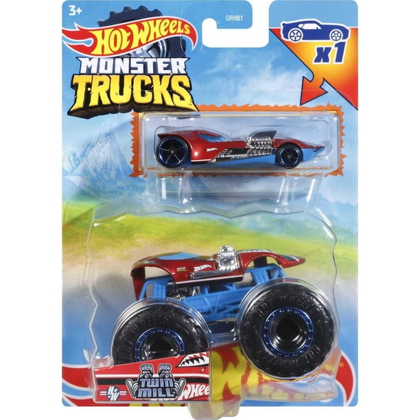 Hot Wheels Monster Trucks 1:64 Twin Mill 2 Pack Vehicles - Walmart.ca