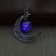 thumbnail image 5 of Collar con colgante de corazón de amor y Luna serie luminosa brillar Electrónica, 5 of 5