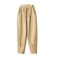 thumbnail image 2 of YUANxueke Athletic Sweatpants for Boys Drawstring Waist Casual Loose Fit Pants with Side Pockets,Khaki,Sizes 5-15, 2 of 5