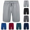thumbnail image 4 of NIEWTR Men's Basketball Shorts Baggy Lightweight Athletic Gym Workout Running Casual Shorts with Pockets(Light Gray,2XL), 4 of 9
