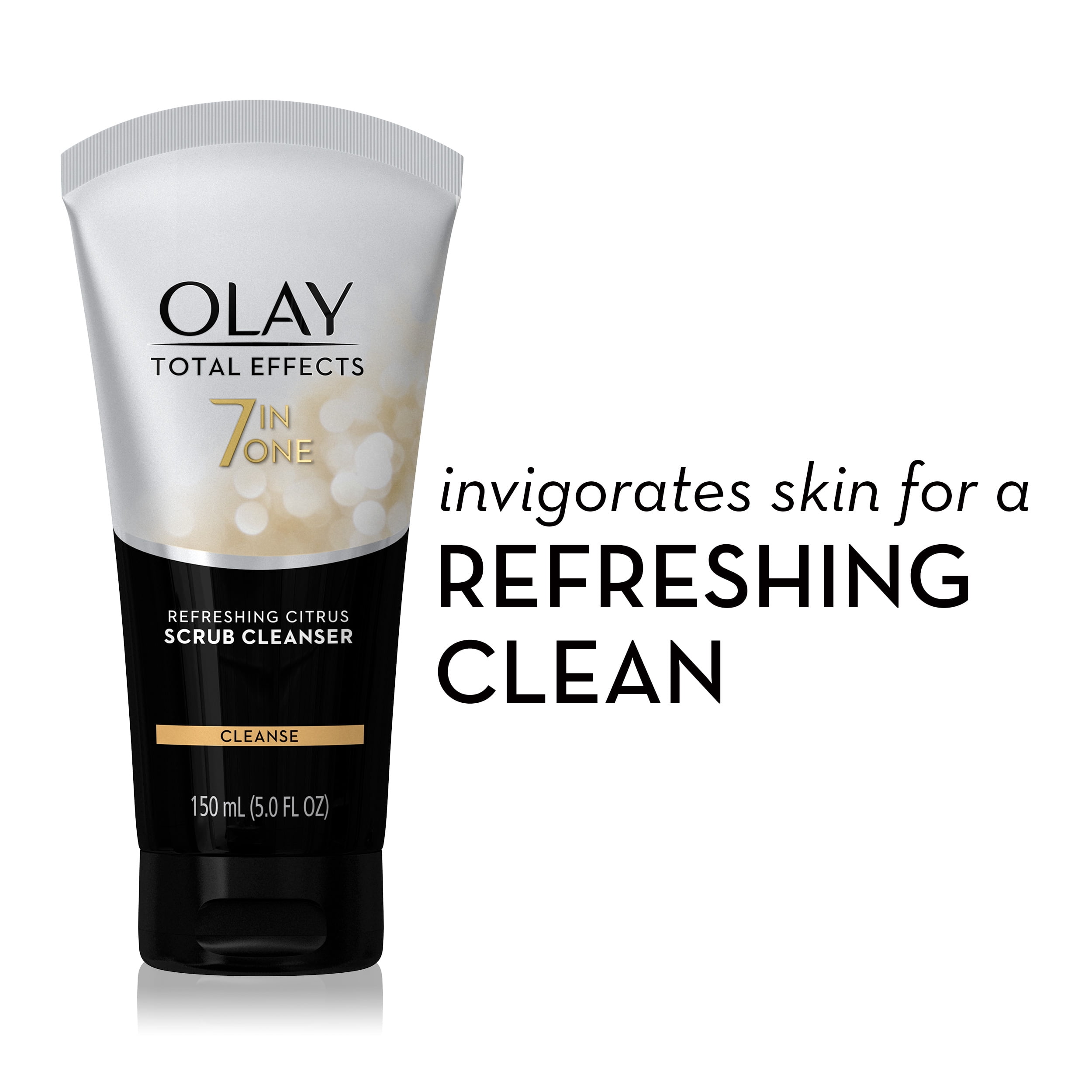 Olay Total Effects Refreshing Citrus Scrub Facial Cleanser, 5.0 fl oz Hermes Emulsion Unisex 0.5 oz