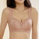 thumbnail image 3 of Gibobby Brasier para mujer Ropa interior pequeña y cómoda para mujer, ropa interior pequeña, fina, sin anillo de, talla grande, sujetador retráctil(Caqui,36), 3 of 4