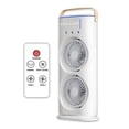 thumbnail image 1 of Ventilador de Torre Doble con Nebulización Ele Gate Base Giratoria Control Remoto, 1 of 9