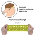 thumbnail image 2 of Cartoon Cute Funny Sheep Green Headbands for Women/Men, Elastic Wide Soft Sweat Head Band Sports Hair Bands for Hair, Moisture Wicking Workout Head bands for Running, Gym,Yoga, 2 of 5