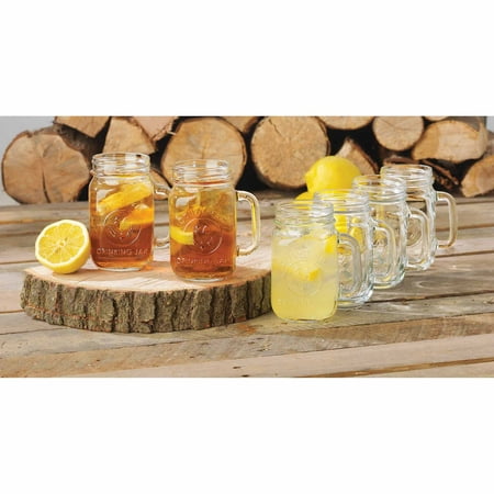 Libbey Handled Drinking Glass Jar 8-Piece Set