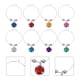 thumbnail image 3 of ColoMX 16pcs creativos de vidrio vino marcadores de vidrio encanto anillos para identificadores de la copa de fiesta, 3 of 7