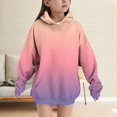 thumbnail image 2 of YunPes Oversized Hoodie for Girls Graphic Long Sleeve Trendy Hooded Sweatshirts with Pockets Teen Daily Casual Pullover, 2 of 8