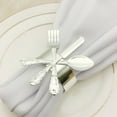thumbnail image 3 of AMERTEER 6Pcs fork Spoon Towel Napkin Ring Hotel Wedding Party Dinning Table Home Decor, 3 of 10