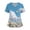 Light Blue, variant on LHVUOA Scrubs Tops for Women Cute Kitty and Clouds Print Short Sleeve Nurse Working Uniforms Cartoon Pattern Tops with Pockets