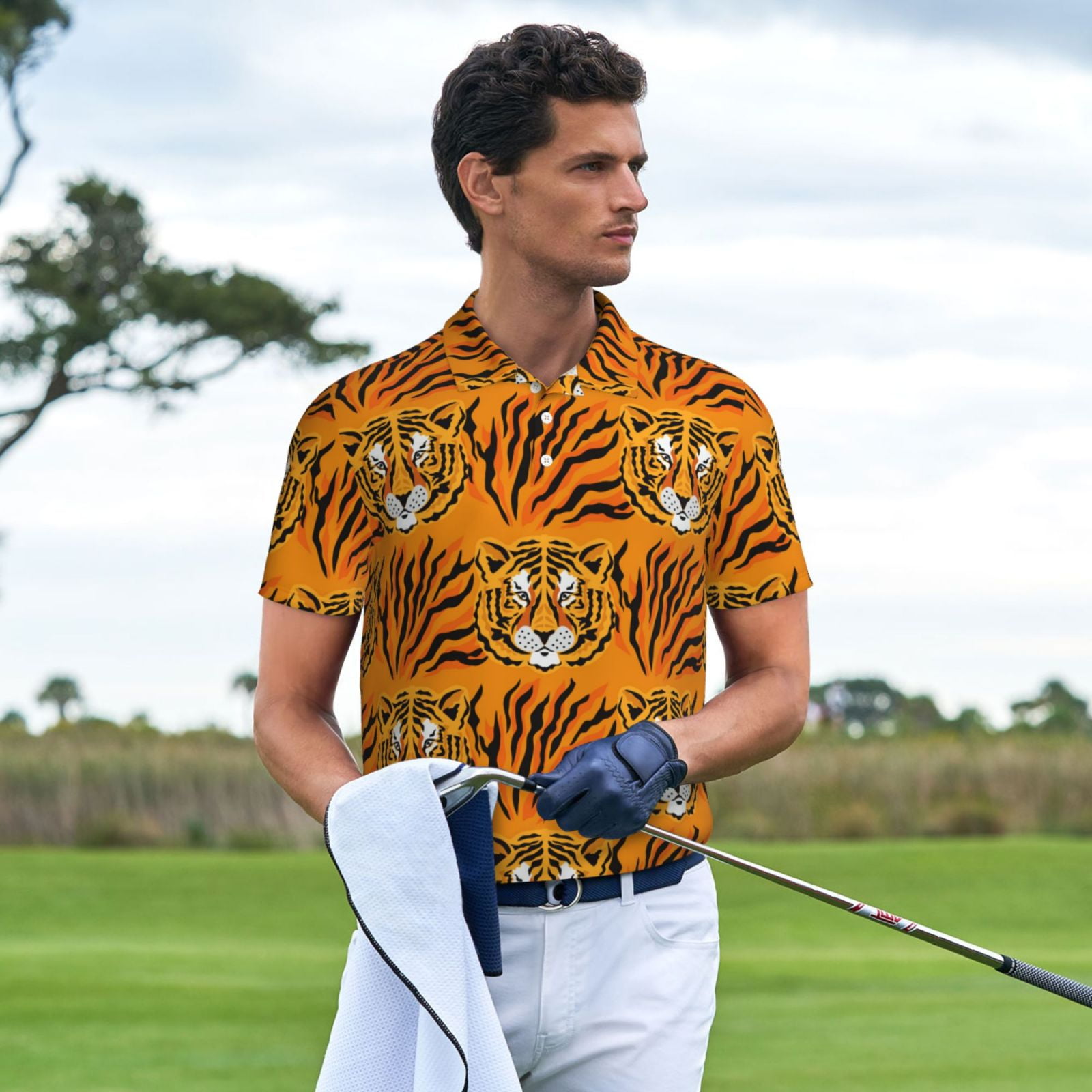tiger golf shirt
