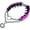 Pink, variant on Prong Training Collar for Dogs, Adjustable Dog Pinch Collar with Quick Release Buckle, No Pull Collar for Small Medium Large Dogs, Extra Link and Caps Black,M/L(17-23" Neck, 3.2mm)