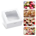thumbnail image 4 of Cajas para galletas JOHOPACK, paquete de 100 unidades, 10 x 10 x 5 cm, con ventana navideña, 4 of 7