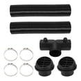 thumbnail image 1 of Kit de tubo de calefacción para automóviles Unique Bargains con cubierta de salida de aire redonda y conector de tubo en Y, 1 of 1