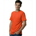 thumbnail image 1 of Hanes 5590 Tagless Pocket T-Shirt Size Extra Large, Orange, 1 of 8