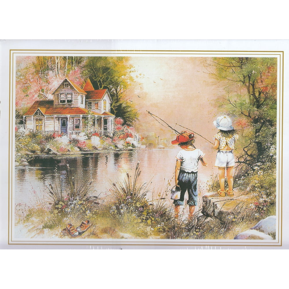 Children Fishing 500 Piece Puzzle