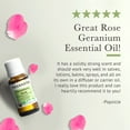 thumbnail image 4 of Pranarom USDA Certified Organic Rose Geranium Essential Oil (15ml), 100% Pure Undiluted Therapeutic Grade from Madagascar for Aromatherapy, Diffuser, Skincare, Relaxation, Pure Rose Scent, 4 of 7