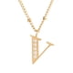 thumbnail image 2 of Juego Joyería Mujer, Collar Aretes Inicial Letras LuckyLy, Acero Inoxidable Baño de Oro 18k dorado UNITALLA, 2 of 6