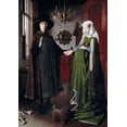 thumbnail image 2 of Van Eyck, Jan 18x24 Gold Ornate Wood Framed with Double Matting Museum Art Print Titled - Arnolfini Portrait, 2 of 4
