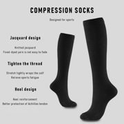 5 Pairs Compression Socks for Women & Men 20-30 mmHg is Best Support for Athletic Running Cycling
