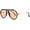 Black Frame/Champagne Lens, variant on Trendy Aviator Sunglasses for Women Men 70s Retro Metal Free Aviators Sun Glasses