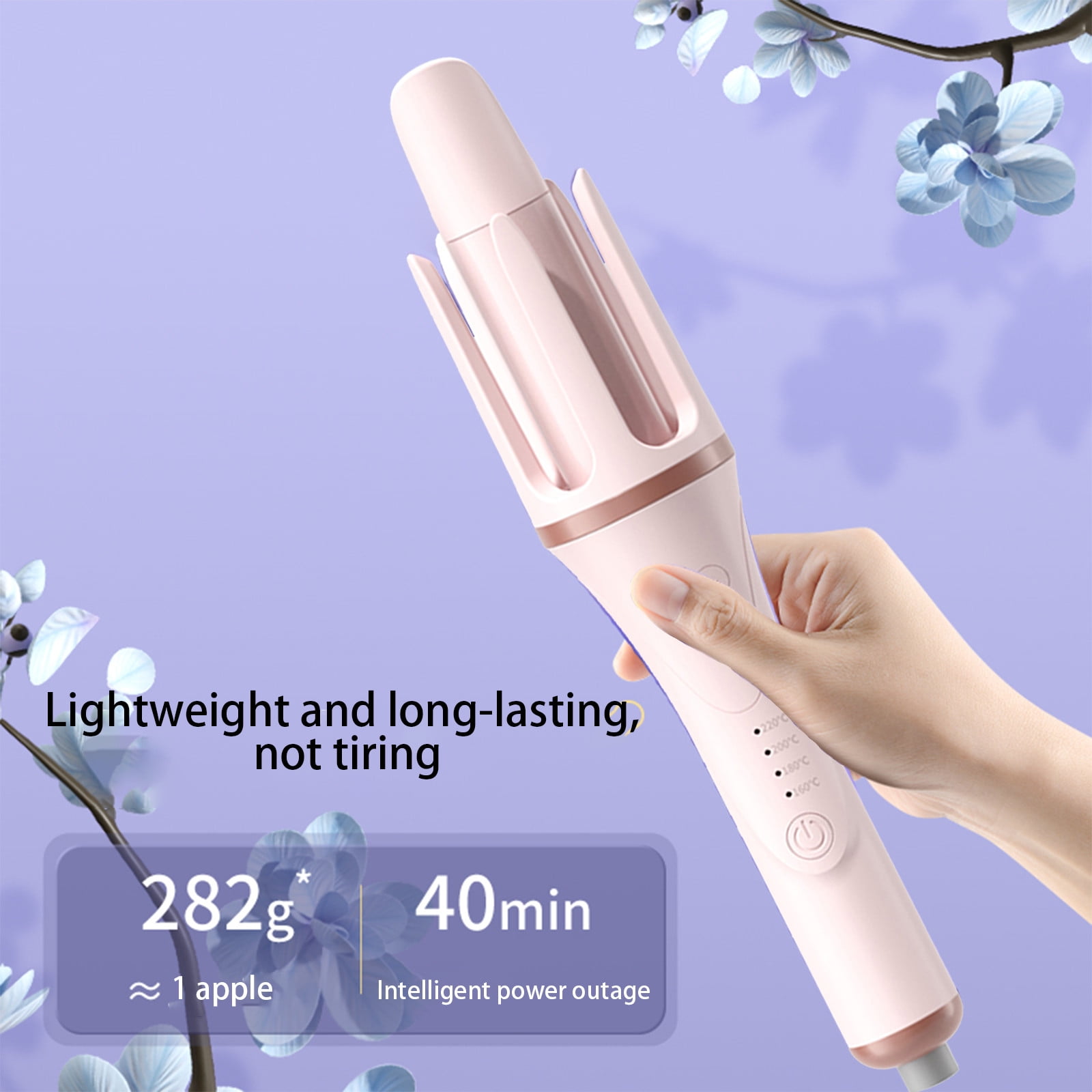 Curling Iron Automatic Curling Irons Barrel For All Hair Types Easy-to-use Curling Wand Long-lasting Salon-quality Curls And Waves