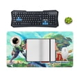 thumbnail image 3 of The Legend of Zelda Desk Pad Mouse Pad, Large Gaming Mouse Mat with Stitched Edges, Non-Slip Rubber Base Mous Mat for Office Computer Keyboard Laptop, 3 of 7