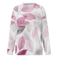 thumbnail image 4 of Femmes Sweat-Shirt à Manches Longues Imprimé O Col en Vrac Sweat-Shirt d'Automne Tops, 4 of 4