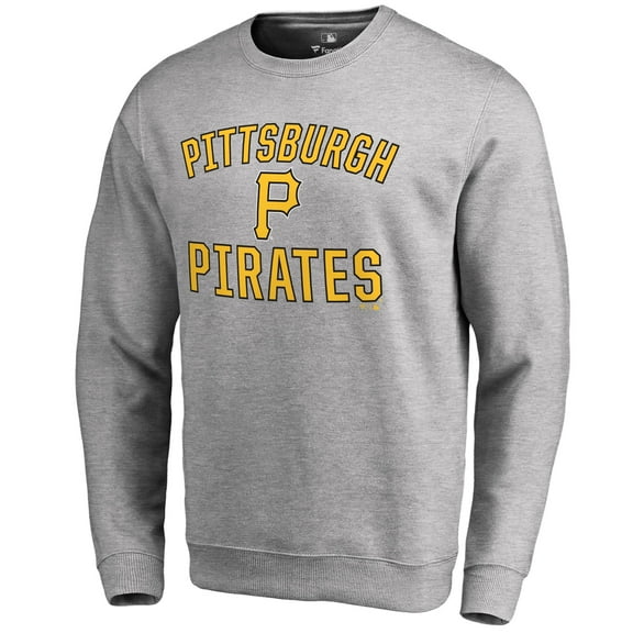 Men's Ash Pittsburgh Pirates Victory Arch Pullover Sweatshirt