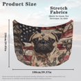 thumbnail image 6 of KUIFORTI USA Flag Car Hood Cover Protector Hunting Camo Hood Covers for Cars, Sedan, Patriotic Decor Pug Dog Car Bonnet Banner Easy Installation, 6 of 6