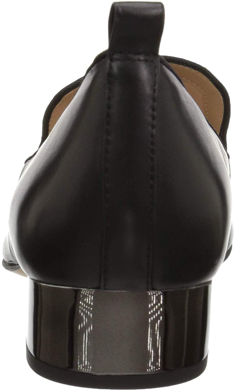 Loafers 8.5 Medium  新規出品Franco Womens Vianna  B M  Black Leather Heel  超ポイント祭?期間限定 Franco Sarto  フランコサルト シューズ ローファー
