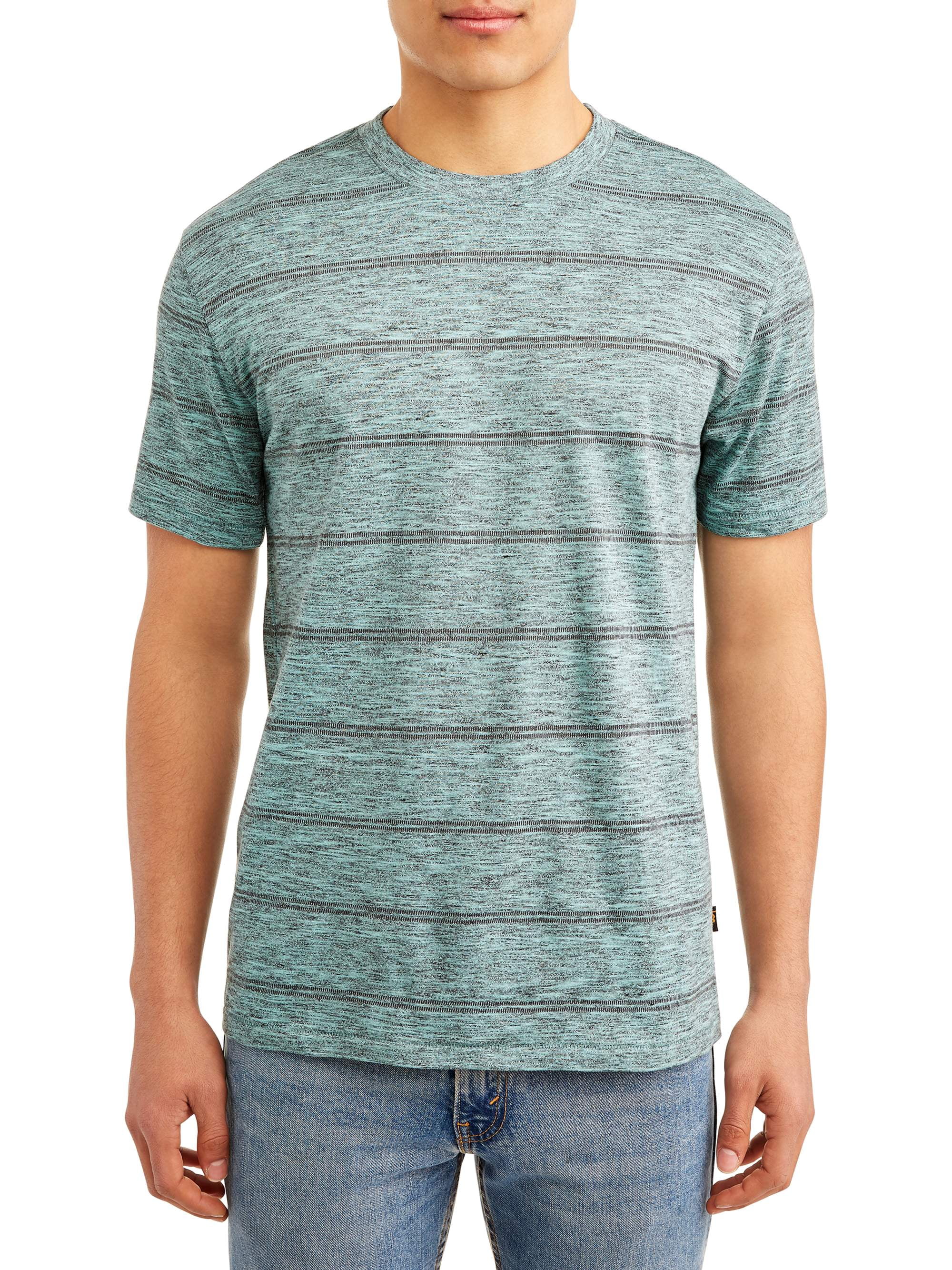 Lee - Lee Men's Short Sleeve Striped Crew Neck T-Shirt - Walmart.com ...