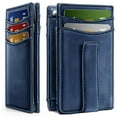 thumbnail image 1 of fastboy Men S Wallet Card Holder RFID Blocking Slim Leather Money Clip Easy Leather Wallet Card Holder D, 1 of 6