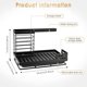 thumbnail image 2 of Under Sink Storage, Kitchen Sponge Holder with Removable Drip Tray, Stainless Steel Under Sink Organizer, Black Sink Storage, 2 of 4