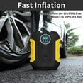 thumbnail image 5 of COWIN, Black/Yellow 12 V 150 PSI Portable Tire Inflator Air Compressor Pump, 5 of 7