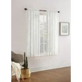 thumbnail image 1 of Mainstays Floral Lace Sheer Rod Pocket Window Curtains Panel, 1 of 1