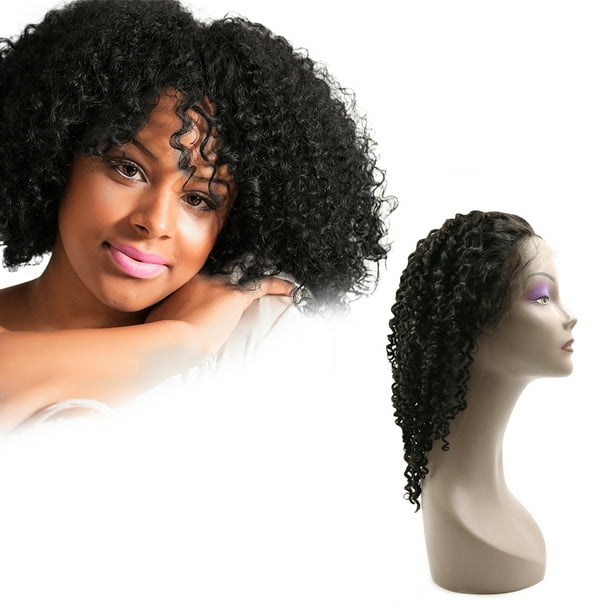 Unique Bargains Curly Human Hair Wigs 18