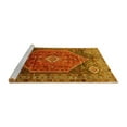 thumbnail image 2 of Ahgly Company Machine Washable Indoor Rectangle Persian Yellow Traditional Area Rugs, 8' x 10', 2 of 4