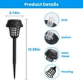 YTBW 4Pack Solar Mosquito Zapper Insect Killer Torch Bug Zapper Outdoor