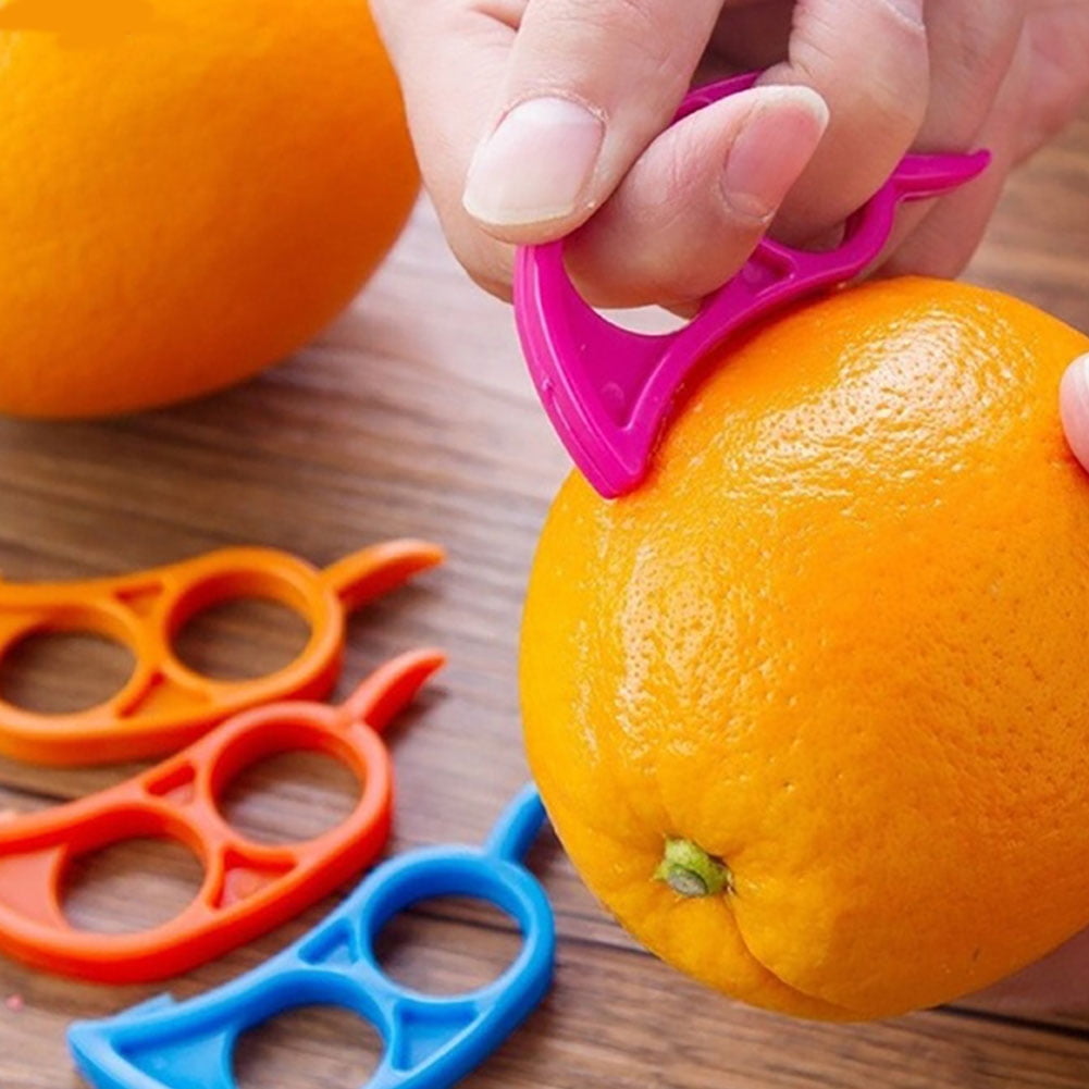 Besufy 6Pack Lemon Citrus Peeler Plastic Fruit Orange Open Stripper