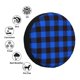 thumbnail image 4 of Fotbe Buffalo Plaid Blue Black Funda de Llanta de Repuesto con Estampado, Engrosada, Ajuste Universal para Jeep, Remolque, RV, SUV, Camión-15 inch, 4 of 6